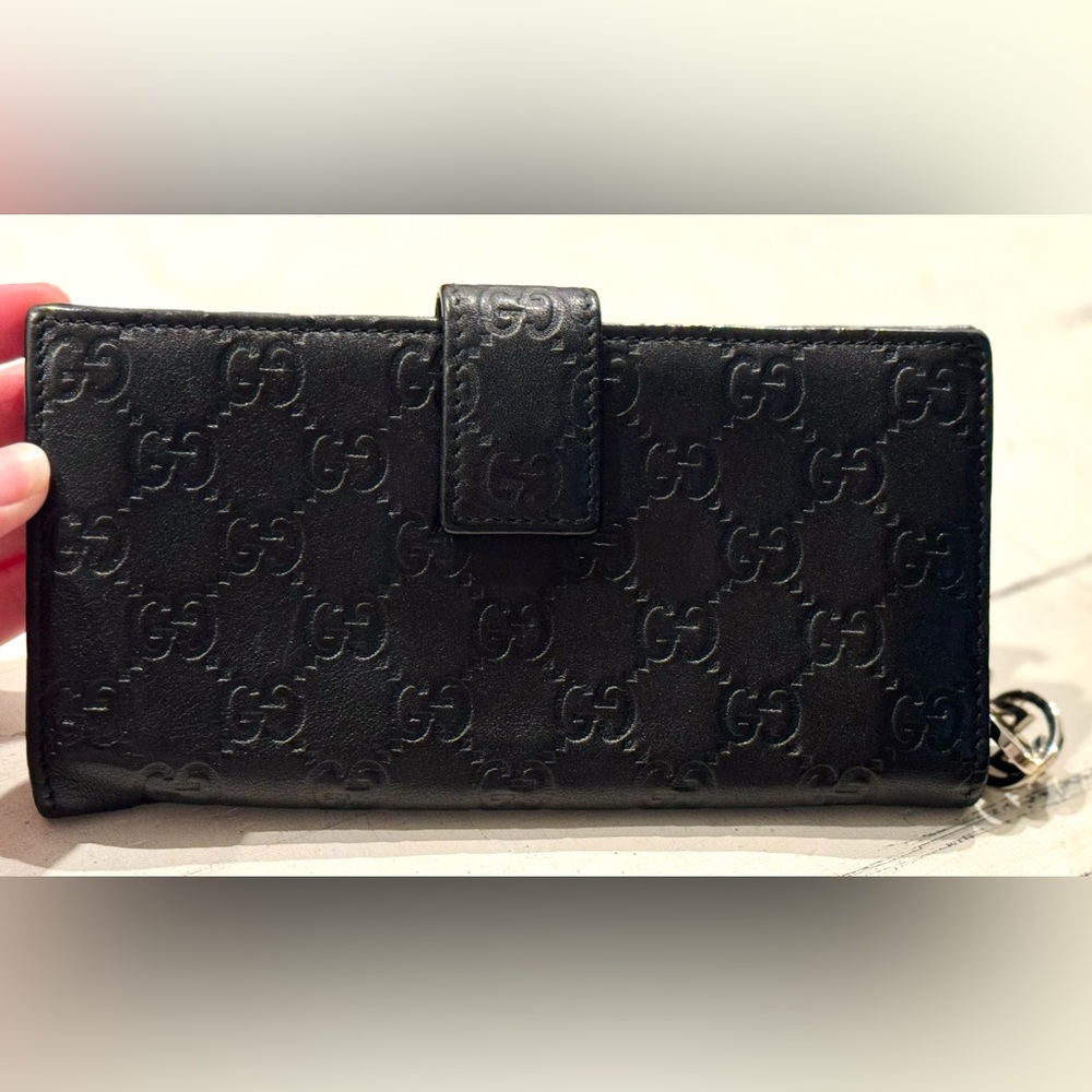 Gucci Black Embossed Wallet